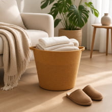 Oroma - Cesta Decorativa de Fibra Alta
