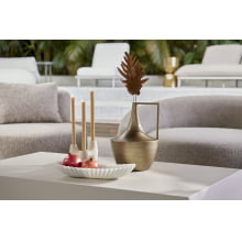 Orvalho de Marfim - Candelabro para 3 velas em Cerâmica
