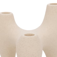 Orvalho de Marfim - Candelabro para 3 velas em Cerâmica