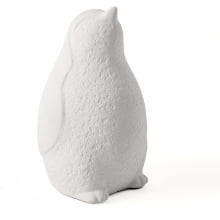 Pinguim Olhando o Ceu - Escultura em Cimento Natural