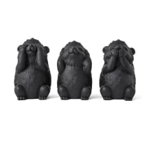 Sábios - Kit com 3 Estatuas em Cimento Surdo, Mudo e Cego