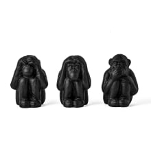 Sábios - Kit com 3 Estatuas em Cimento Surdo, Mudo e Cego