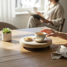 Summer - Centro de Mesa Com Pézinhos em Madeira