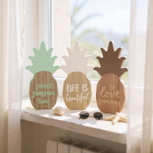 Sweet Summer Time - Abacaxi Verde Decorativo