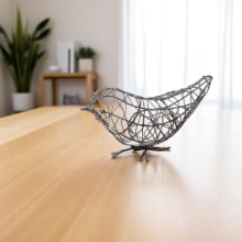 Passarinho Decorativo - Preto