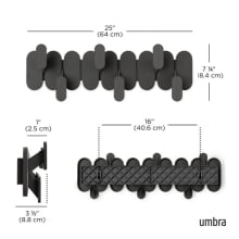 Tempo 6 - Cabideiro de Parede com 6 ganchos