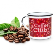 Coffee Club - Tamanho P - Caneca de Metal