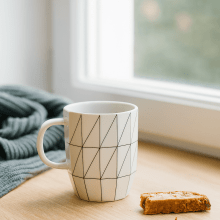 Oslo - Caneca em Porcelana Branca 295 ml