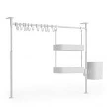ANYWHERE - ORGANIZADOR DE UTENSÍLIOS C/ SUPORTE PARA TALHER E PRATELEIRA