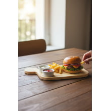 Burger Time - Tábua Com Molheiras (77ml cada) Burger Time - Tábua Com Molheiras (77ml cada)