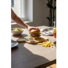 Burger Time - Tábua Com Molheiras (77ml cada)