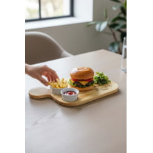 Burger Time - Tábua Com Molheiras (77ml cada)