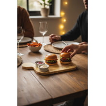 Burger Time - Tábua Com Molheiras (77ml cada)