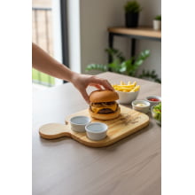Burger Time - Tábua Com Molheiras (77ml cada)