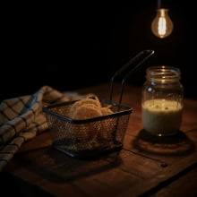 Conceito - Cestinho Aramado Estilo Fritadeira Para Servir