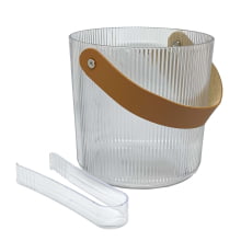 Cristal Noblesse - Balde de Gelo em Plastico com Pegador e Alça em Couro Cristal Noblesse - Balde de Gelo em Plastico com Pegador e Alça em Couro