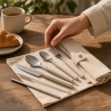 Essenziale - Kit Talheres Em Aço Inox 7 peças