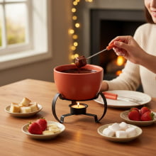 Fonduta - Kit Fondue 7 Peças em Cerâmica