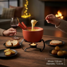 Fonduta - Kit Fondue 7 Peças em Cerâmica
