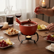 Fonduta - Kit Fondue 7 Peças em Cerâmica