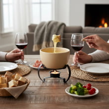 Fonduta - Kit Fondue 7 Peças em Cerâmica