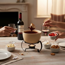 Fonduta - Kit Fondue 7 Peças em Cerâmica