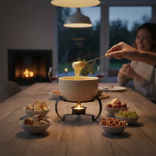 Fonduta - Kit Fondue 7 Peças em Cerâmica