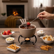 Fonduta - Kit Fondue 7 Peças em Cerâmica