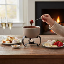 Fonduta - Kit Fondue 7 Peças em Cerâmica