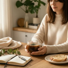 Good Morning - Conjunto com 2 Canecas de Vidro Borossilicato (380 ml)
