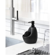Kit Rodo Buddy Preto + Porta Detergente Joey Preto