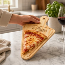 Love Pizza - Tábua Em Madeira