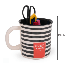 Muito Amor - Mega Caneca Organizadora Divertida