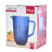 Safira Athena Blue - Jarra com Alça em Vidro 1,3 litros
