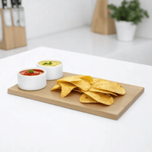 Savore - Kit Petisco 3 peças: Tábua para Pães + Potes para patês/ Condimentos