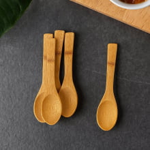 Summer - Kit com 5 Colheres de Bambu