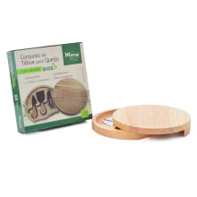 Summer - Kit para Queijos e Vinhos em Bambu Biodegradável com 5 peças