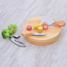 Summer - Kit para Queijos e Vinhos em Bambu Biodegradável com 5 peças