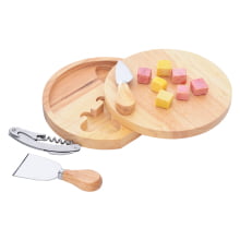 Summer - Kit para Queijos e Vinhos em Bambu Biodegradável com 5 peças