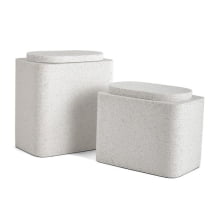 Terrazzo Marfim - Conjunto de Potes Multiuso com Tampa em Polirresina