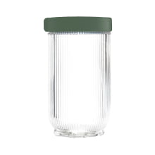 Trio Versátil Canelado - Conjunto Com 3 Potes para Mantimentos Em Vidro