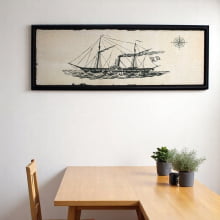 Barco Vintage - Quadro 56cm