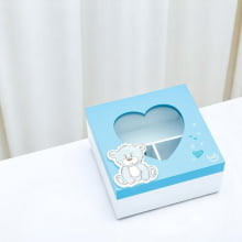Urso Baby Azul - Caixa Organizadora 