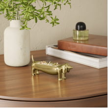 Dachshund - Porta Anéis Cachorro Salsicha para 10 aneis