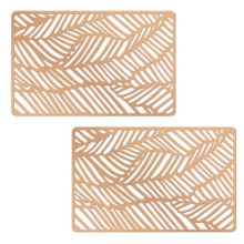 Abstrato - Jogo Americano Com 2 Peças Cobre / Rose Gold