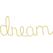 Dream - Letreiro em Metal Decorativo