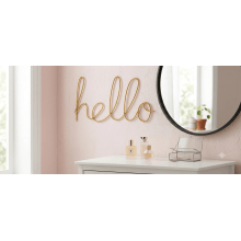 Hello - Letreiro em Metal Decorativo