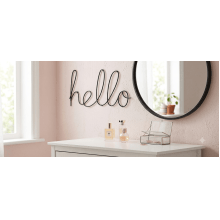 Hello - Letreiro em Metal Decorativo