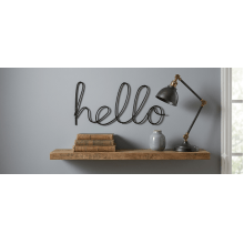 Hello - Letreiro em Metal Decorativo