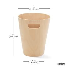 Woodrow - Lixeira De Madeira